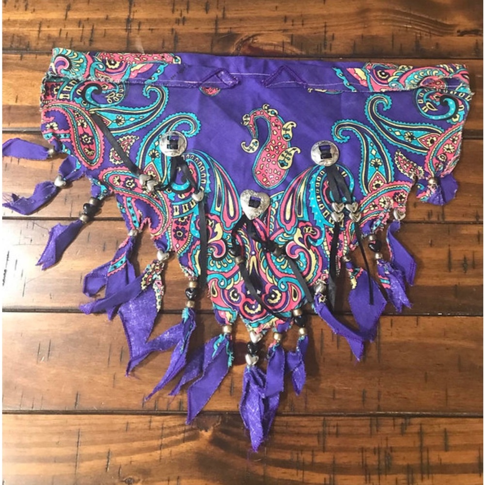 Paisley Fringe Neck Scarf